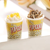 100pcs 3D Resin Popcorn Bucket Pendant DIY Micro Landscape Ornaments 25*18MM