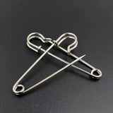 100pcs Silver Safety Pins Metal Needles Large Safety Pins