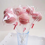 100pcs Waterproof Self Adhesive Seal Bag Plastic Candy Lollipop Package Bag