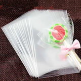100pcs Waterproof Self Adhesive Seal Bag Plastic Candy Lollipop Package Bag