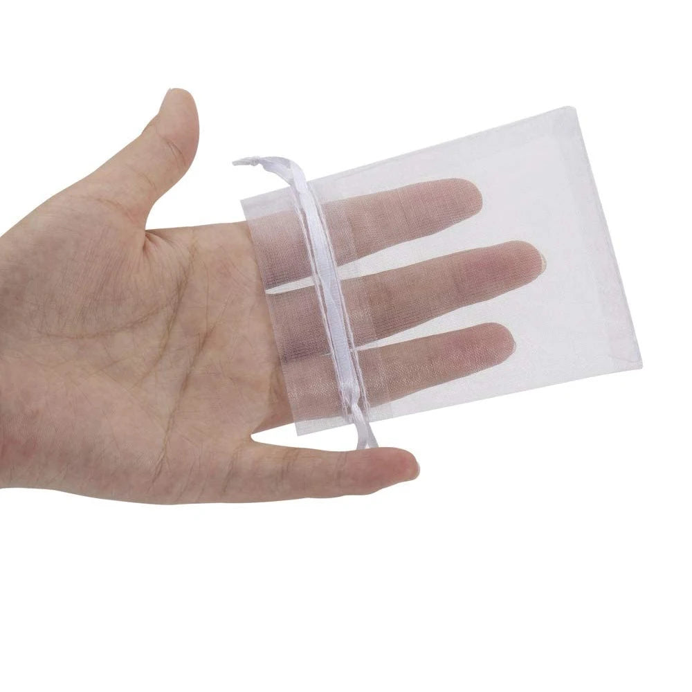 100 Small Organza Bags Colorful Drawstring Pouches for Jewelry Candy Party Favor