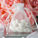 100pcs Small Organza Bags Drawstring Pouches for Jewelry Candy Wedding
