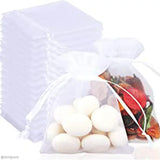 100pcs Organza Bags Drawstring Pouches Jewelry Candy Favor Gift
