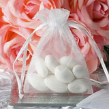 100pcs Organza Bags Drawstring Pouches Jewelry Candy Favor Gift