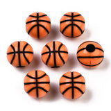 100pcs Sport Ball Spacer Acrylic Beads for Bracelet Necklace DIY Craft Jewelry