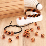 100pcs Sport Ball Spacer Acrylic Beads for Bracelet Necklace DIY Craft Jewelry
