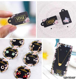 100pcs Mini Card Jewelry/Brooch Display Tags