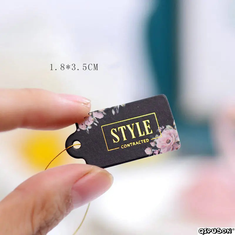 100pcs Mini Card Jewelry/Brooch Display Tags