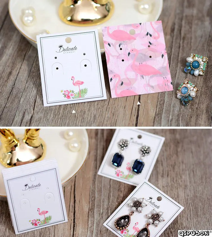 100pcs Mini Card DIY Jewelry Display