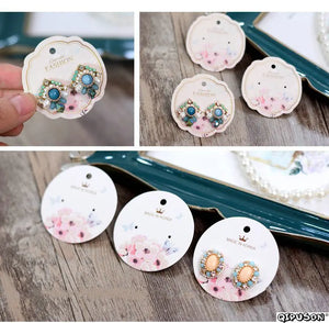 100pcs Hand DIY Mini Card Jewelry Display Tags