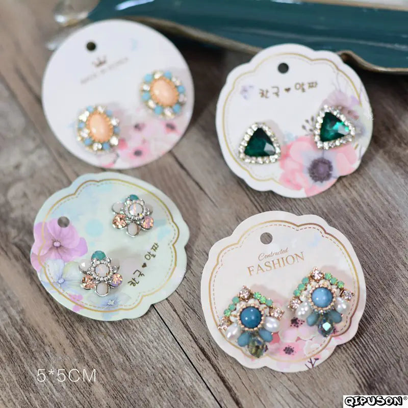 100pcs Hand DIY Mini Card Jewelry Display Tags