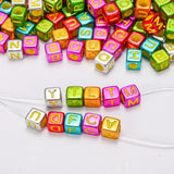 100pcs Acrylic Mixed Alphabet Letter Beads for DIY Jewelry Making