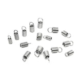 100pcs Stainless Steel Spring Coil End Beads Crimp Cap for DIY Bracelet