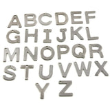 100pcs Stainless Steel Letter Charms Alphabets Pendants DIY Jewelry Making