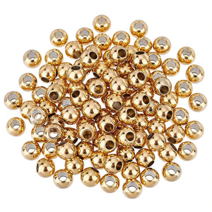 100pcs Stainless Steel Beads 2-8mm Big Hole Spacers for Jewelry Making DIY