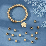 100pcs Stainless Steel Beads 2-8mm Big Hole Spacers for Jewelry Making DIY