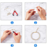 100pcs Stainless Steel Beads 2-8mm Big Hole Spacers for Jewelry Making DIY