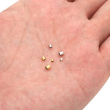 100pcs Stainless Steel Crimp End Tube Beads 1.5mm 2mm 2.5mm Stopper Spacer