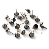 100pcs Stainless Steel Ear Post Stud DIY Jewelry Making Supplies
