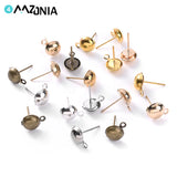 100pcs Stainless Steel Ear Post Stud DIY Jewelry Making Supplies