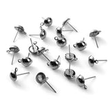 100pcs Stainless Steel Ear Post Stud DIY Jewelry Making Supplies