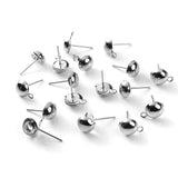 100pcs Stainless Steel Ear Post Stud DIY Jewelry Making Supplies