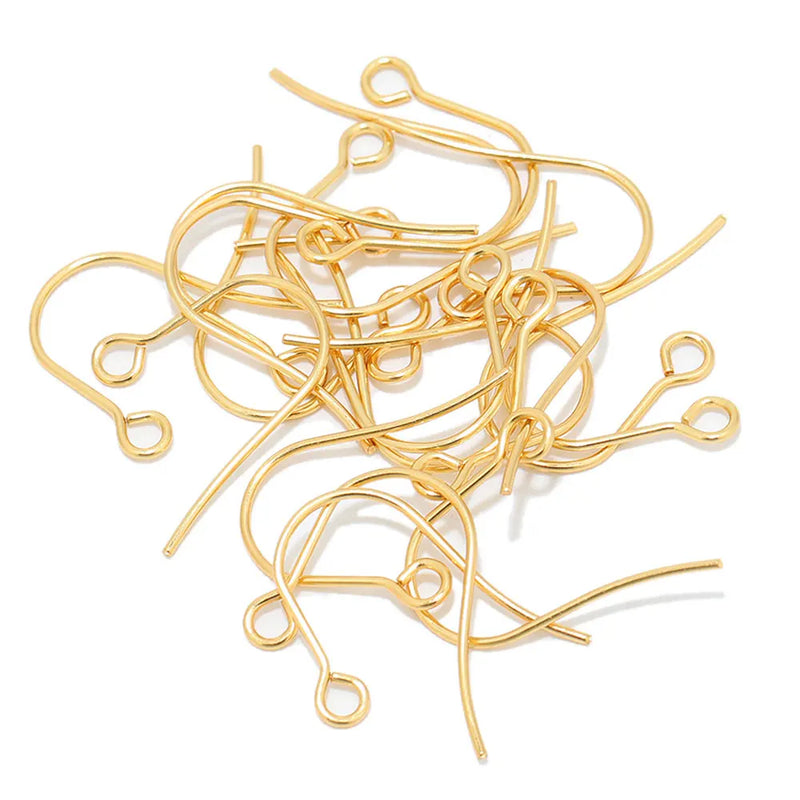 100pcs Stainless Steel Earring Hooks for Crafts