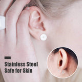 100 Stainless Steel Earring Posts with Backs for Jewelry Making