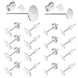 100 Stainless Steel Earring Posts with Backs for Jewelry Making