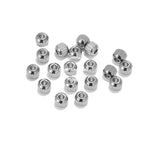 100pcs Stainless Steel 4mm 6mm Tube Spacer Beads for DIY Bracelets Jewelry