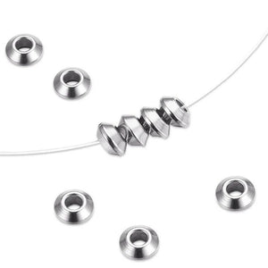 100pcs Stainless Steel Spacer Beads for Jewelry Making