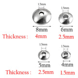 100pcs Stainless Steel Spacer Beads for Jewelry Making