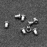 100pcs Stainless Steel Stud Plugs Resin Silver Earrings Back