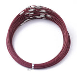 100pcs Stainless Steel Wire Necklace Cord 445x1mm