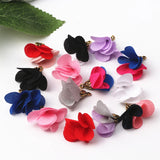 100pcs Satin Flower Tassel Charm Pendants for Jewelry Making