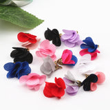 100pcs Satin Flower Tassel Charm Pendants for Jewelry Making