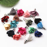 100pcs Tassels For Jewelry 25mm Suede Tassel Flower Charm Pendants