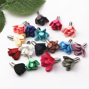 100pcs Tassels For Jewelry 25mm Suede Tassel Flower Charm Pendants