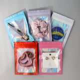 100pcs Holographic Laser Mylar Ziplock Bags