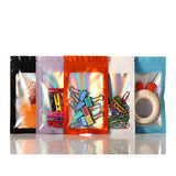 100pcs Holographic Laser Mylar Ziplock Bags