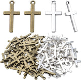 100pcs Alloy Cross Pendants Charms for Jewelry Making