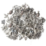 100pcs Tibetan Silver Mixed Pendant Beads Jewelry DIY Craft Charms