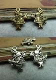 100pcs Tibetan silver rabbit charm pendant 20x14mm 6747