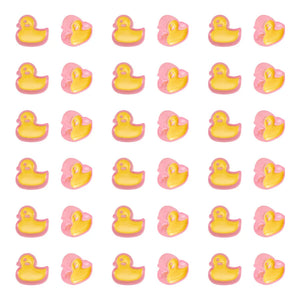 100pcs Enamel Duck Spacer Beads for DIY Jewelry Making