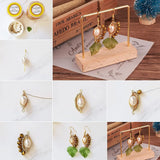 100pcs Acrylic Green Leaf Pendants for DIY Jewelry Making