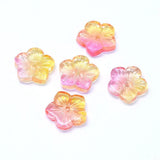 100pcs Transparent Glass Flower Beads for Jewelry Making DIY Crafts