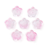 100pcs Transparent Glass Flower Beads for Jewelry Making DIY Crafts