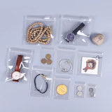 100pcs Transparent Jewelry Pouches for Charms Ring Earrings Storage