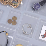 100pcs Transparent Jewelry Pouches for Charms Ring Earrings Storage