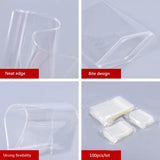 100pcs Transparent Jewelry Pouches for Charms Ring Earrings Storage